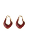 Red Oil-drop Glaze Earrings E0802