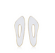 White Oil-drop Glaze Earrings E0561