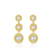 Three Flowers Imitation Pearl Earrings E0613