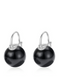 Black Shell Pearl Dangle Earrings E0540