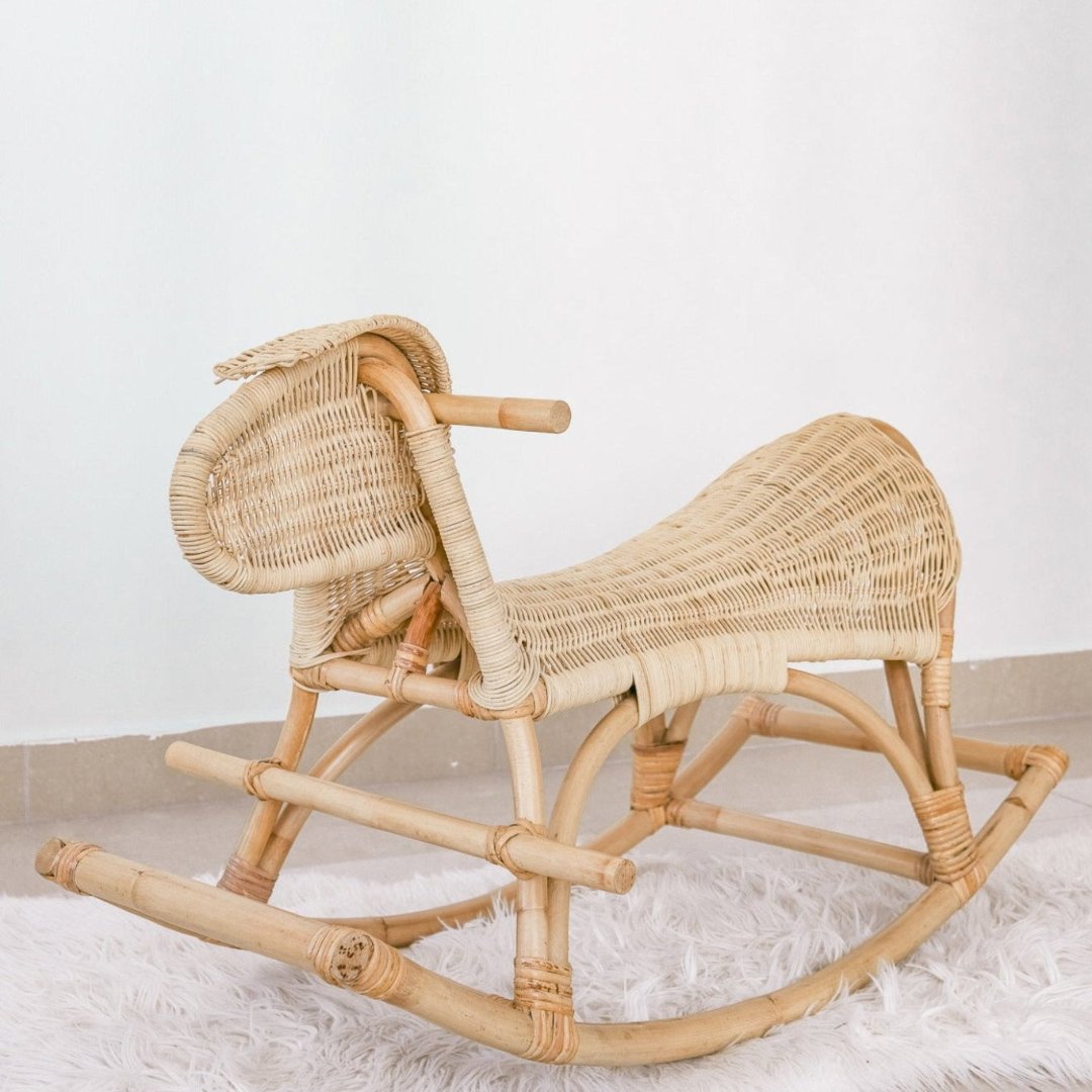 Natura Freddy Rattan Rocking Sheep