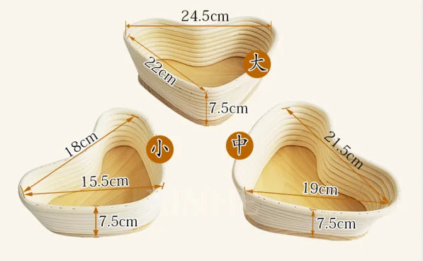 RM - Heart Shape Proofing Basket