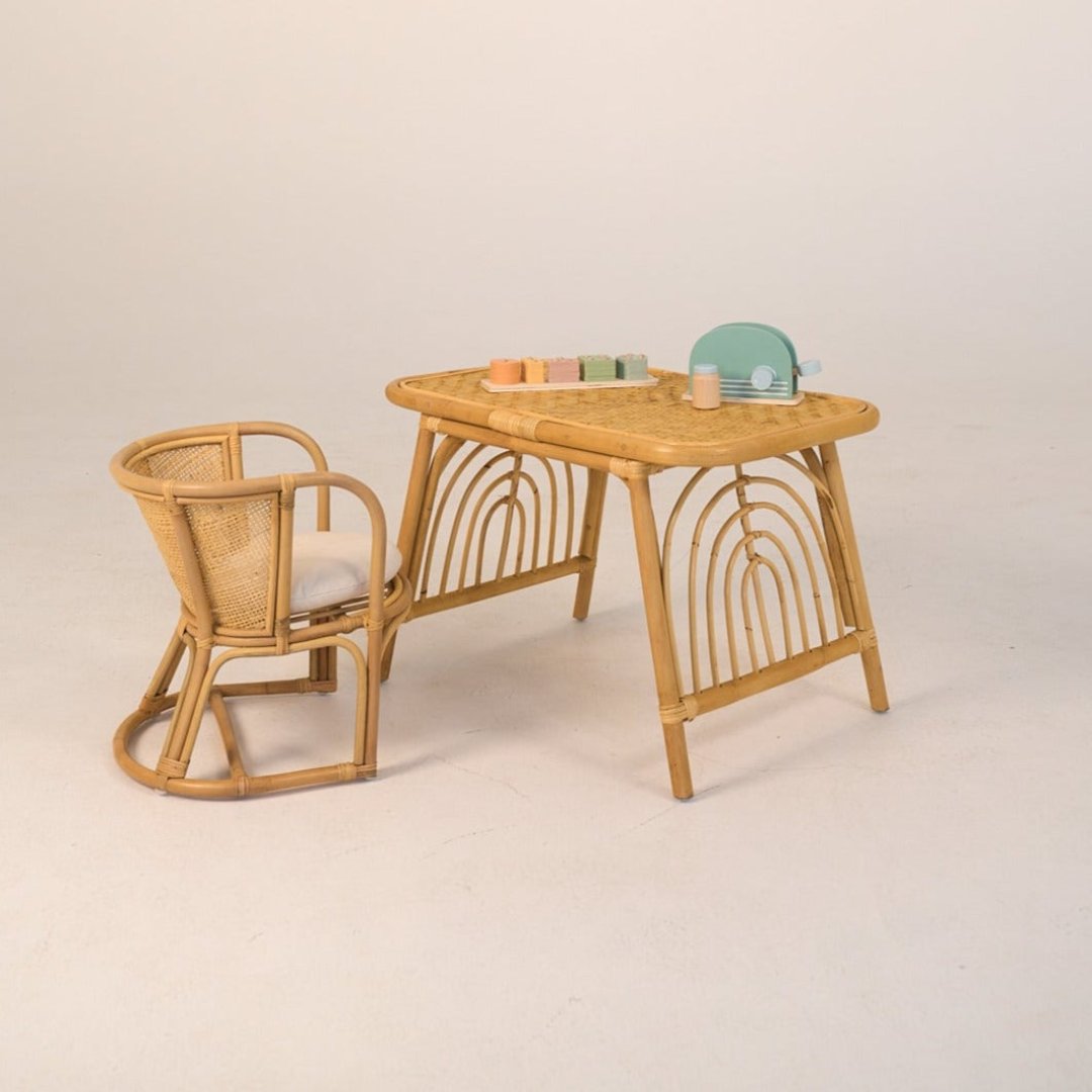 Natura Benny Rattan Kids Table