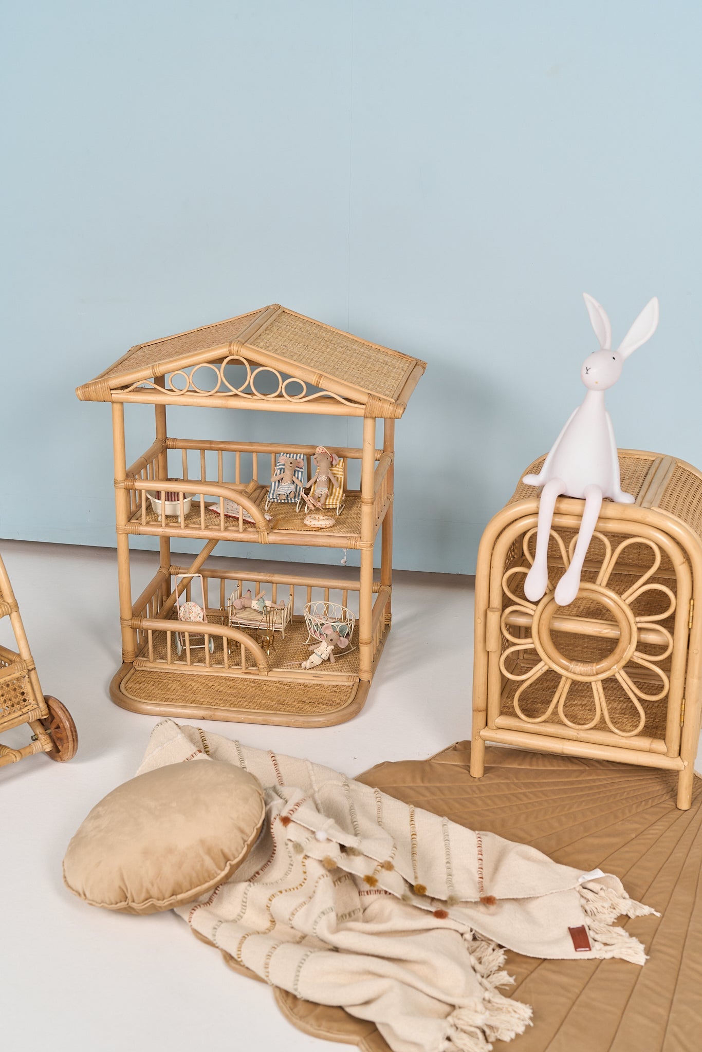 Natura Elara Rattan Doll House