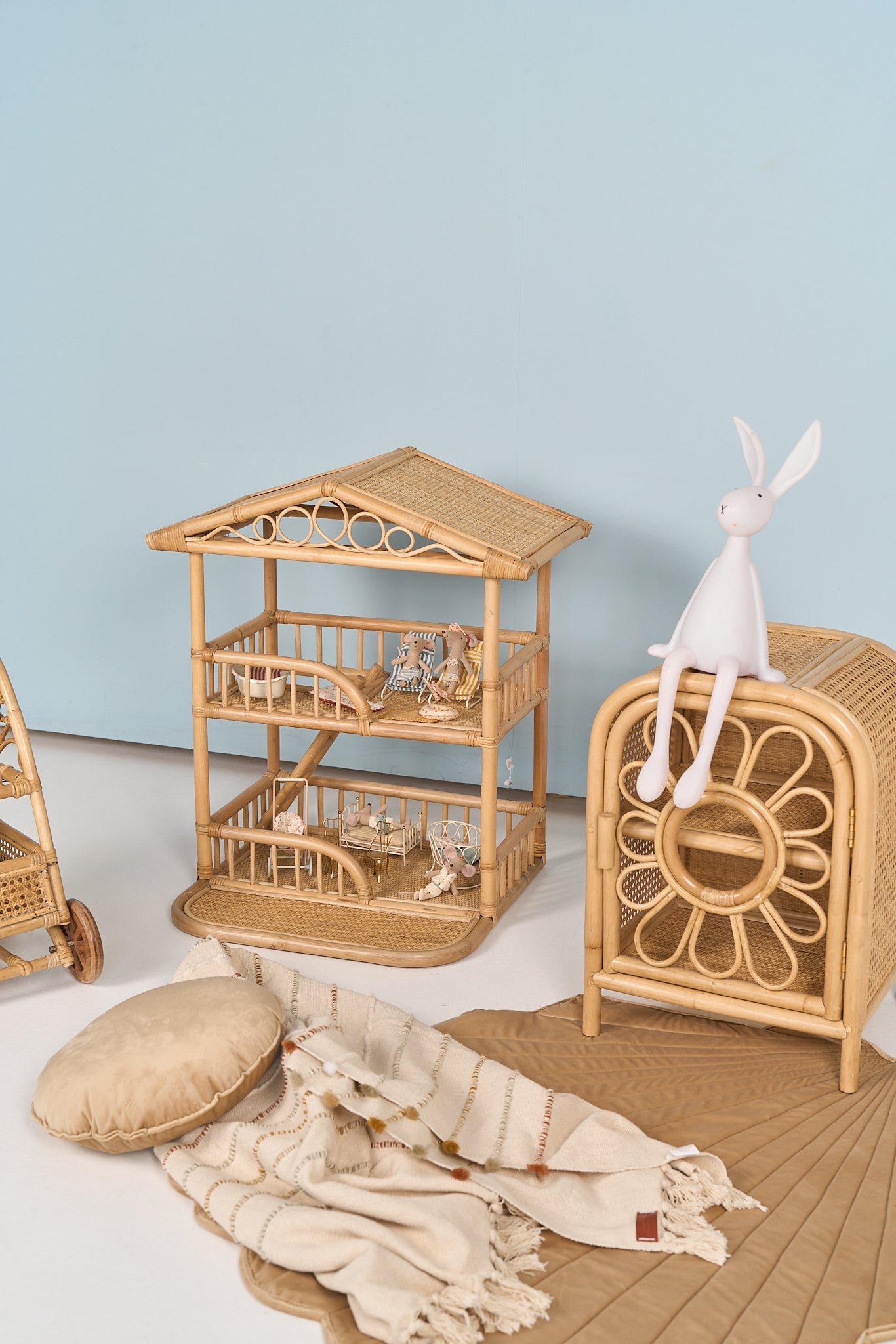 Natura Elara Rattan Doll House