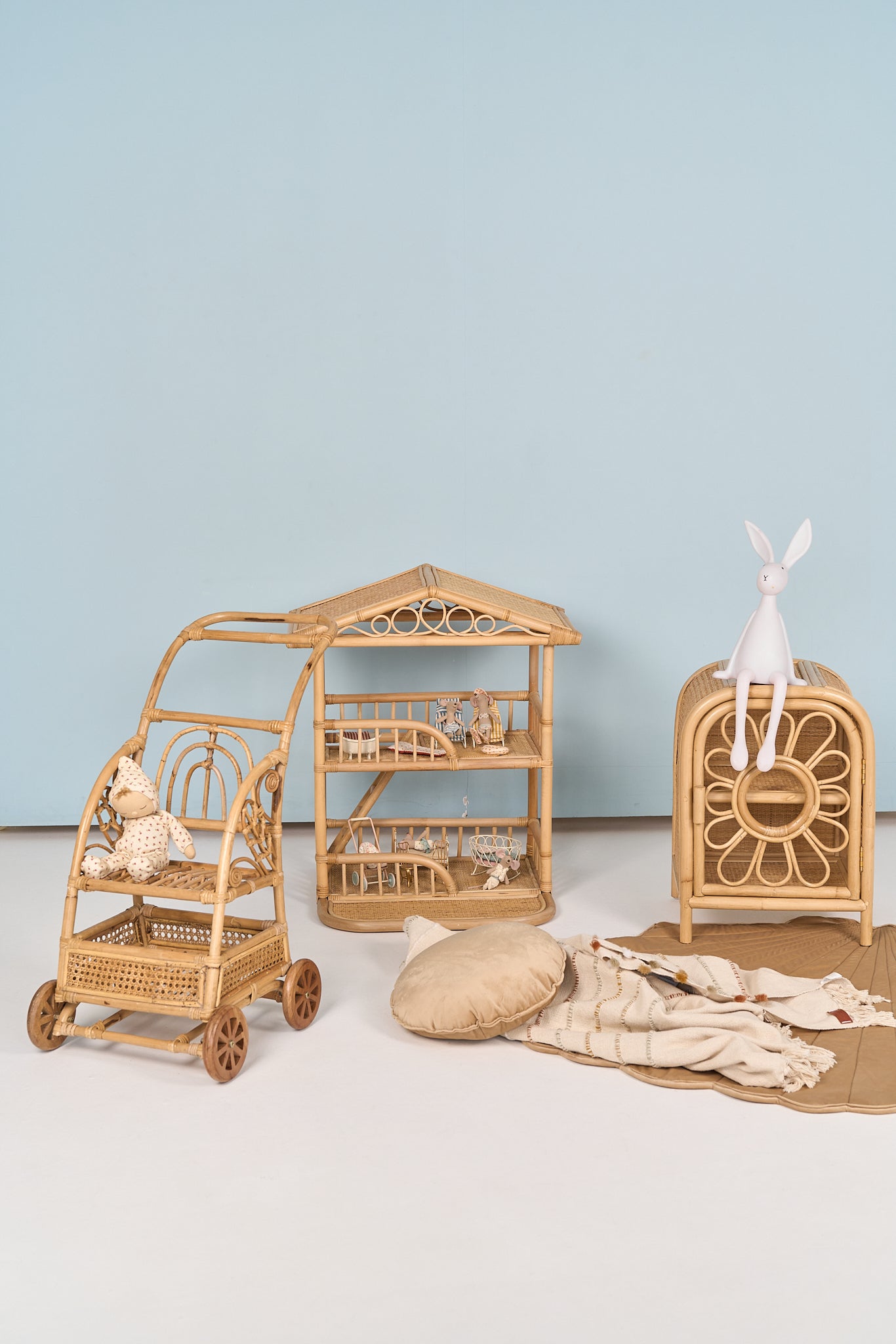 Natura Elara Rattan Doll House