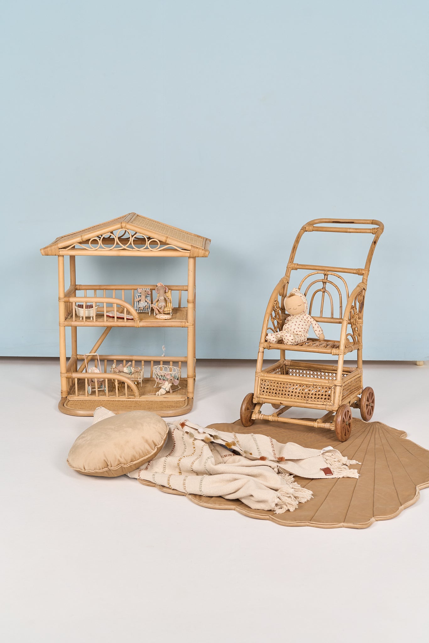 Natura Elara Rattan Doll House