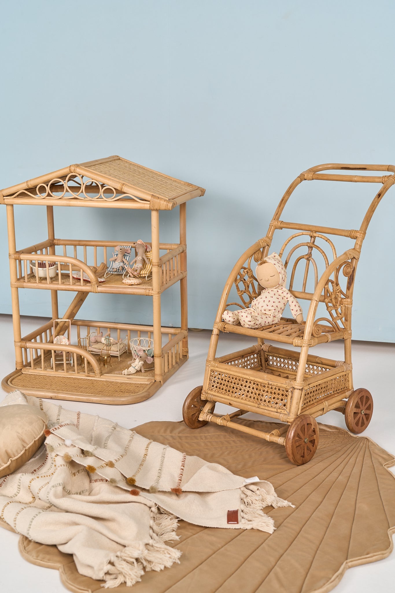 Natura Elara Rattan Doll House