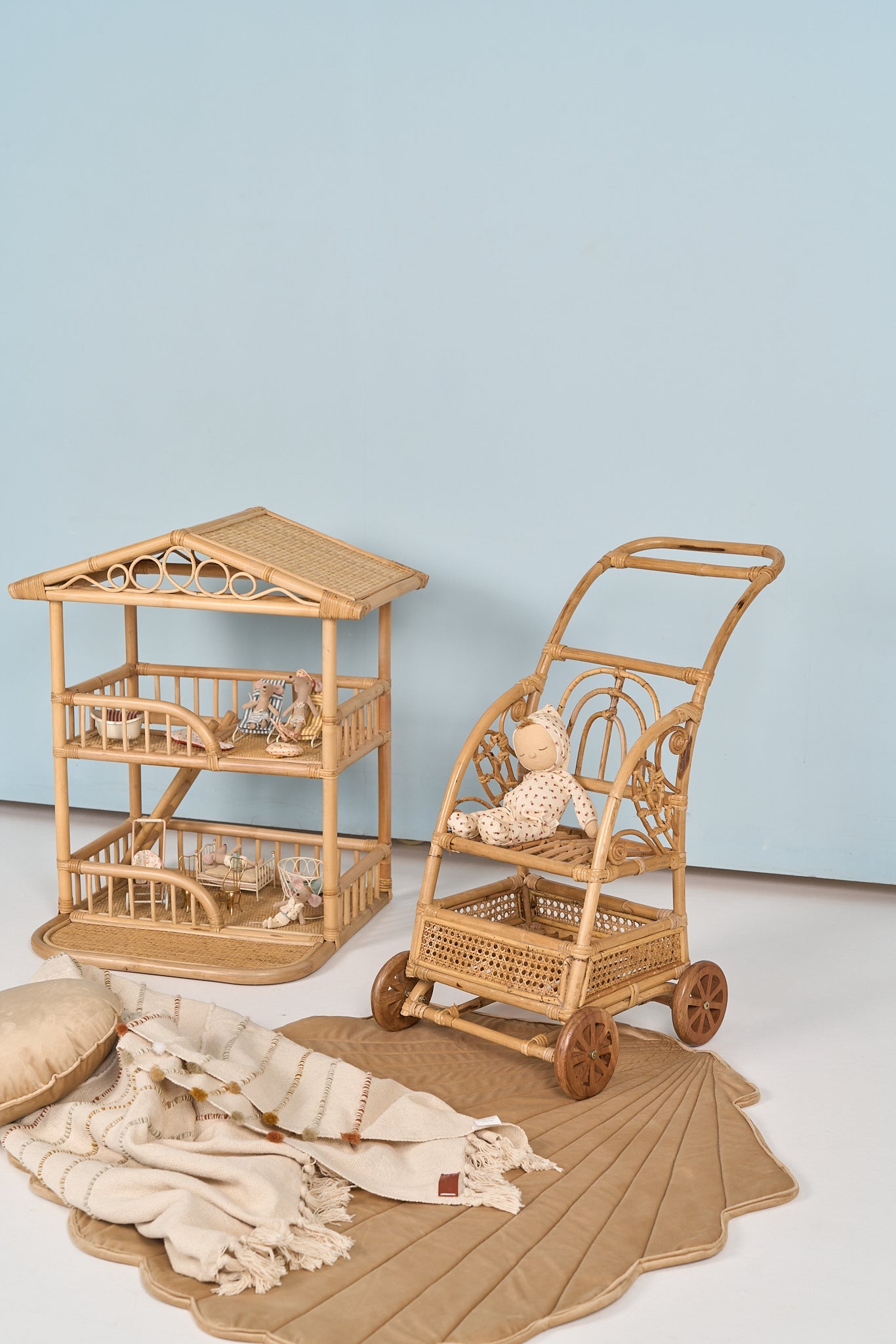 Natura Elara Rattan Doll House