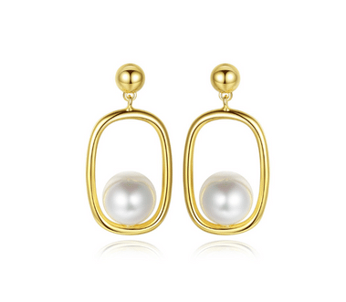 Pearl Dangle Earrings E0364-1