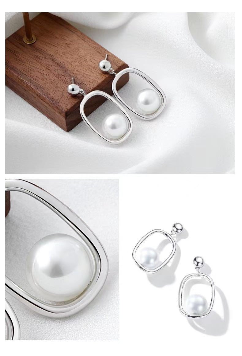 Pearl Dangle Earrings E0364-1