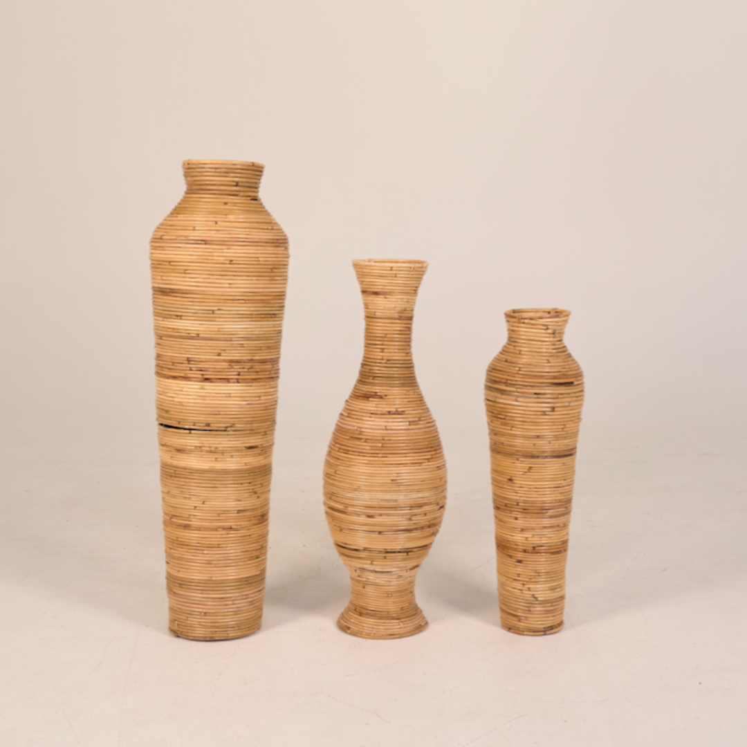 Natura Nova Decorative Rattan Vases