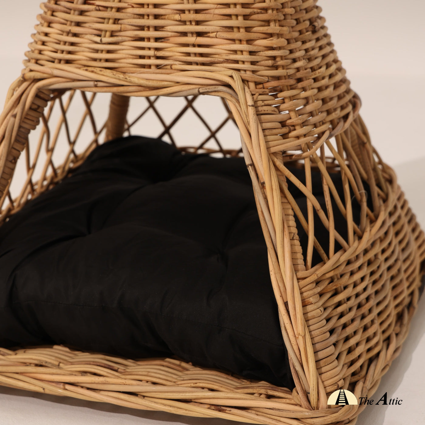 Tepee Rattan Pet Bed